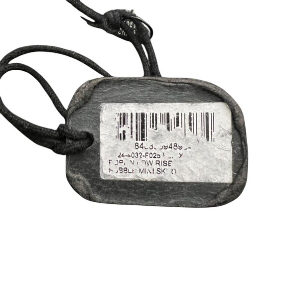 Khy Low Rise Bubble Hem Mini Skirt Black Size XL‎ NWT Baddie Avant Garde - Picture 4 of 9